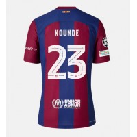Barcelona Jules Kounde #23 Domáci futbalový dres 2023-24 Krátky Rukáv